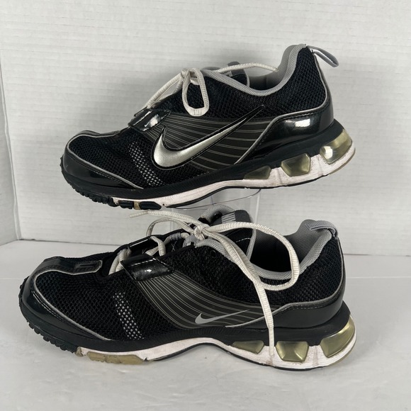 Nike Shoes - Nike Air Max Trainer 1 Womens 8 Black Metallic Silver Running Shoes 388379-001